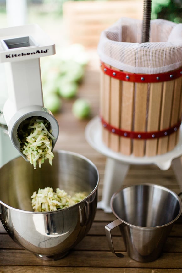 Maische herstellen für Apfelsaft aus dem Dampfgarer