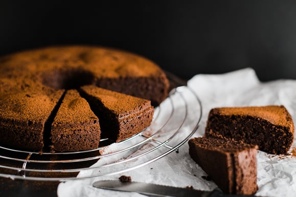 Schokokuchen ohne Mehl aus dem Dampfgarer.