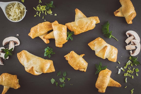 Gemüsekrapfen aus dem Dampfgarer.