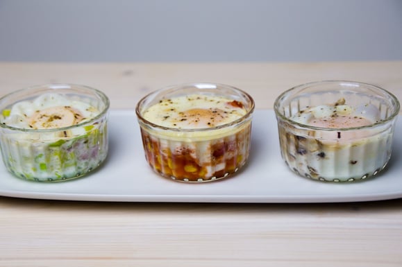 Rezept für Steamer und Dampfgarer: Würziges Ei im Glas.