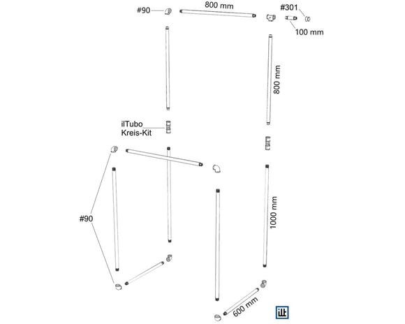 DIY Bauanleitung Rohrmöbel Stummer Diener aus Temperguss Rohren und Fittings