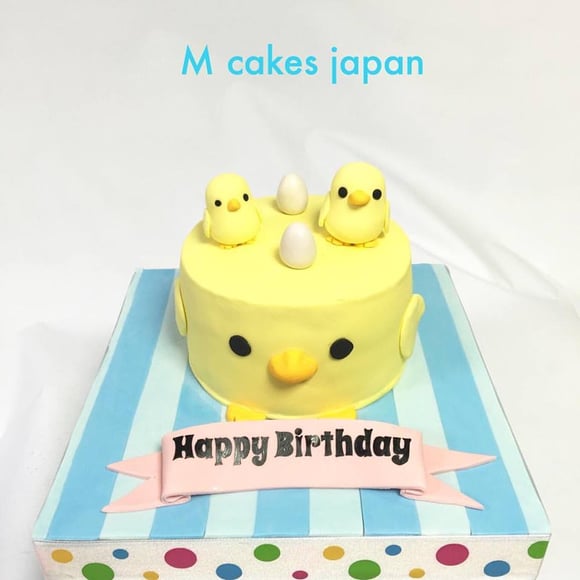 ヒヨコなケーキ🐤🐣 ‪#‎可愛い‬ ‪#‎ケーキ‬ ‪#‎ヒヨコ‬ ‪#‎fondant‬