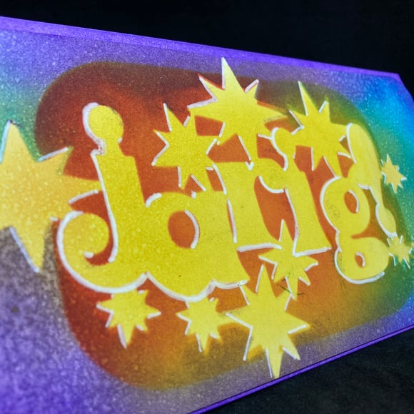 jarig, happy birthday, birthday pop up card, handmade ooak card, stencil, distress inks