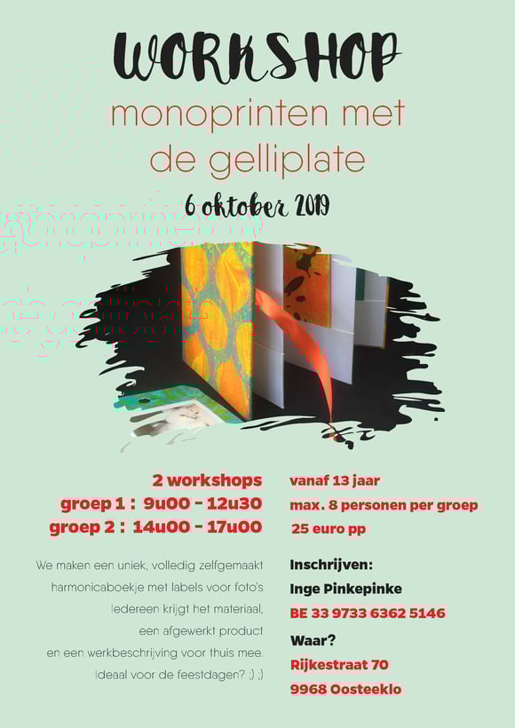 #workshop #creativeworkshop #photobook #Belgium #Oosteeklo #etsyshop #pinkepinke