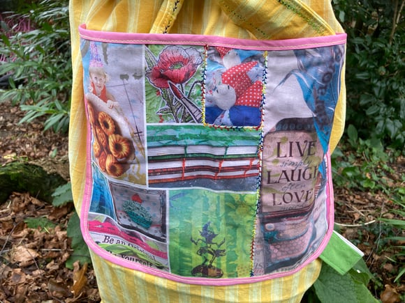 fabric print, reuse, recycle, upcycle, upcycled sewing project, prints of Pinkepinke creations