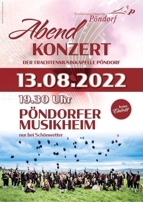 Open Air Konzert 2022 TMK Pöndorf Trachtenmusikkapelle