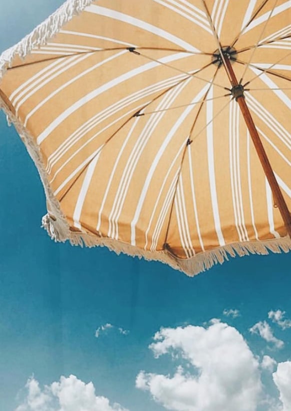 PARASOL VINTAGE FRANGES COTON