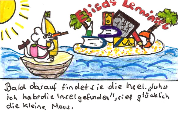 Comic Mathemaus findet Lerninsel