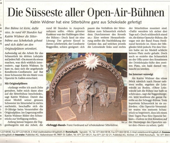 Lehrlingsarbeit 2007 im SG-Tagblatt