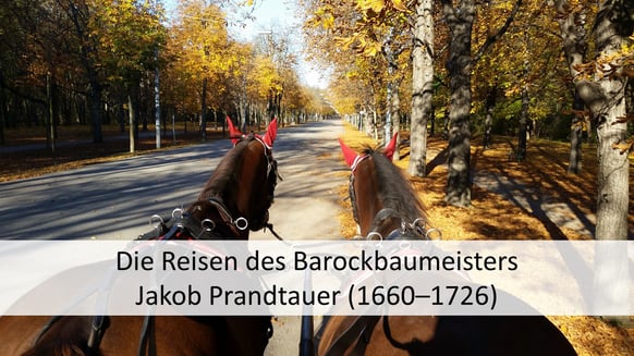 Foto mit Kutsche und Blick auf die Pferde