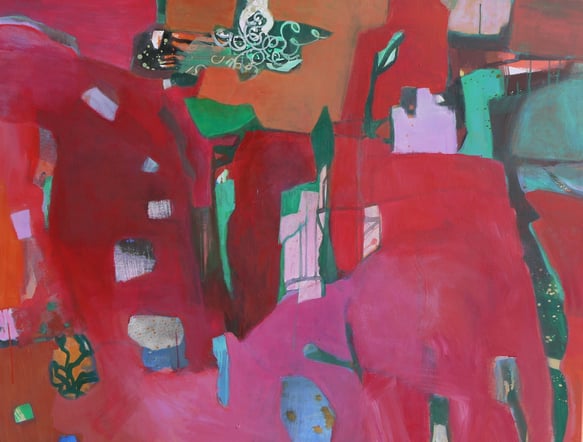 Freiflug   Mischtechnik auf Leinwand 100x130cm