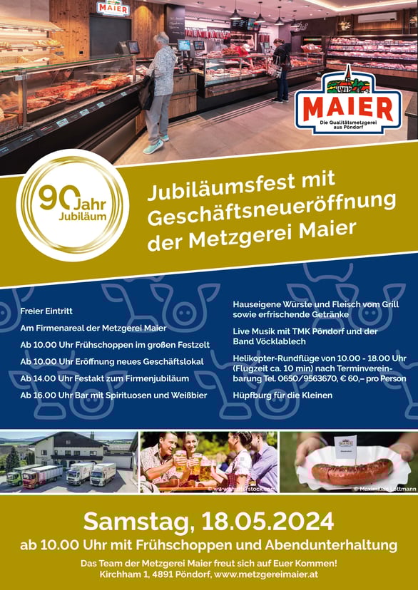 TMK Pöndorf Metzgerei Maier Eröffnungsfeier Frühschoppen
