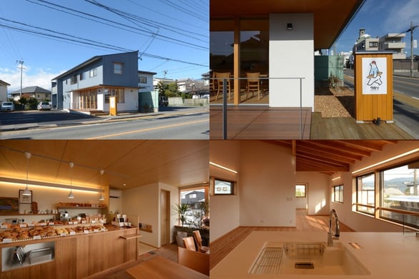 クロリBREAD＆LIFE　長野県　松本市　建築家　news設計室　丸山和男　パン屋　クロリ　店舗併用住宅