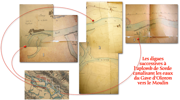 orthe, moulin, peyrehorade, landes, aquitaine, peche, lamproie, adour, gave, arthous, cagnotte, sorde, barthes, radelage, alose, saumon, port de lanne, couralin, hastingues,  tilhole, galupe