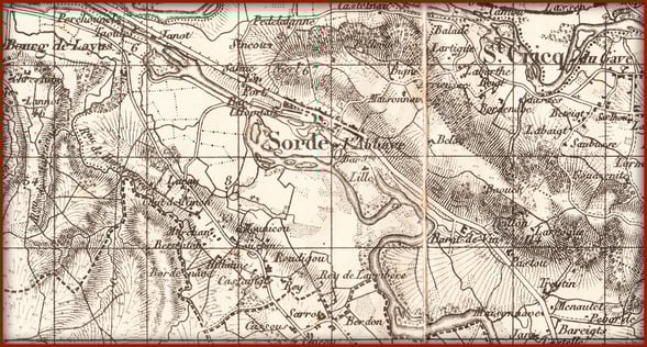 orthe, Sorde, abbaye, peyrehorade, landes, aquitaine, hastingues, gave, adour, barthes, saumon, mazetti, mosaique, plouvier, baro, arthous, lavoir, cryptoportique, dortignacq, pelerin, compostelle