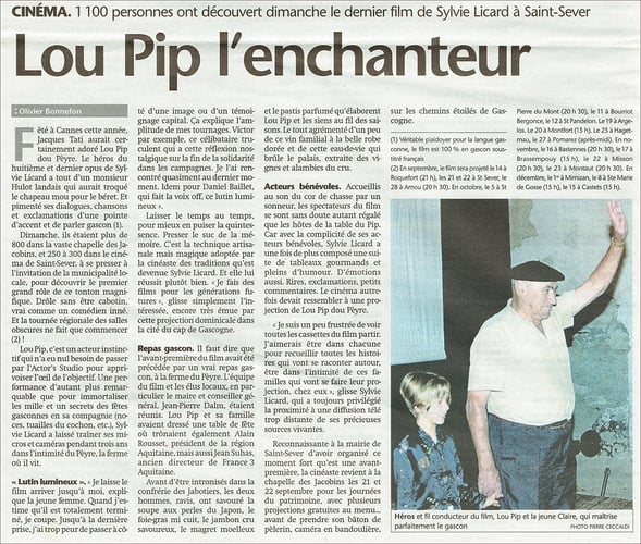 sylvie licard, tanoc productions, orthe, landes, aquitaine, gascogne, film, regionalisme, sudouest, chalosse, bas-adour