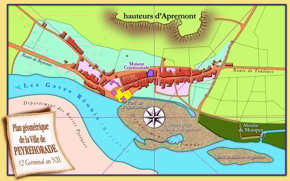 peyrehorade, orthe, landes, aquitaine, dax, gave, adour, arthous, cagnotte, sorde, pardies, saumon, alose aspremont, montreal, diane, st martin, quai du roc, sablot, igaas, nauton truquez, tramway