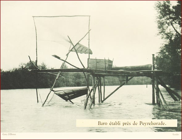 orthe, inondation, peyrehorade, landes, aquitaine, peche, lamproie, baro, gave, arthous, adour, sorde, barthes, radelage, alose, saumon, port de lanne, couralin, hastingues,  tilhole, galupe