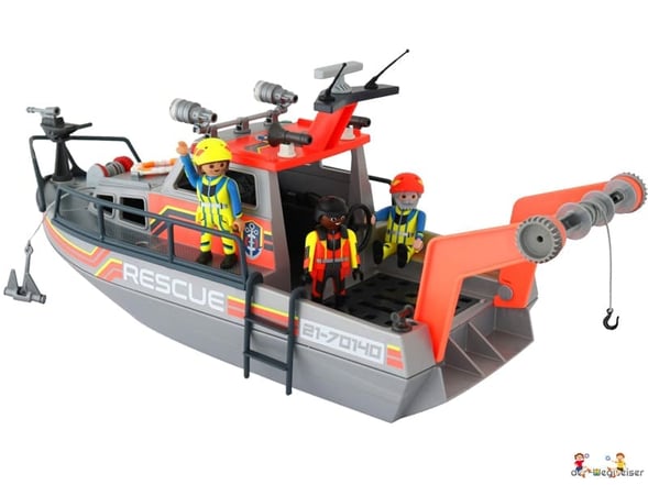 Die Besonderheiten im Playmobil Paket 70140 ist eine funktionierenden Seilwinde.