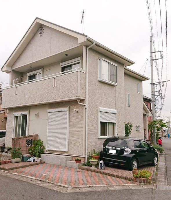 千葉市中央区の外壁塗装工事　塗装前