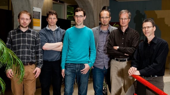 Left to right: Severin Hauser, Reto E. Koenig, Philémon von Bergen, Rolf Haenni, Stephan Fischli, Eric Dubuis 