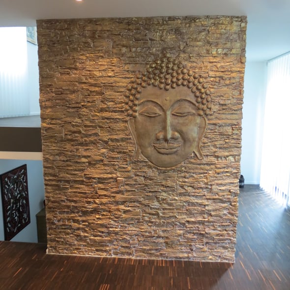 Steinwerke.ch moderne Wandverkleidung - Deko - Design - Wandpaneele, Modern - Elegant - Exklusiv - Steinwandbeleuchtung - Kunststein - Ambiente