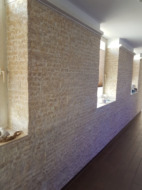 Steinwerke.ch moderne Wandverkleidung - Deko - Design - Wandpaneele, Modern - Elegant - Exklusiv - Steinwandbeleuchtung - Kunststein - Ambiente - Freude