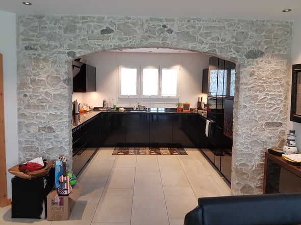 Steinwerke.ch moderne Wandverkleidung - Deko - Design - Wandpaneele, Modern - Elegant - Exklusiv - Steinwandbeleuchtung - Kunststein - Ambiente - Freude