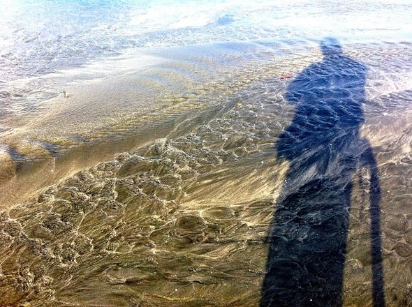 海岸線歩きながら迎えた朝