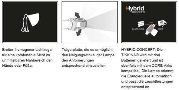 Petzl Tikkina LED Headlight Produktmerkmale. Jetzt eine Stirnlampe zum Fischen günstig online kaufen!