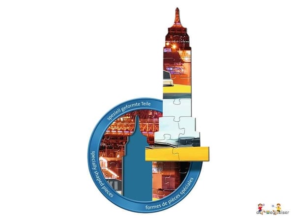 Die Besonderheit im Ravensburger 16153 Puzzle Paket ist der aussergewöhnlicher Puzzlespass durch die einzigartig geformten Puzzleteilen. 