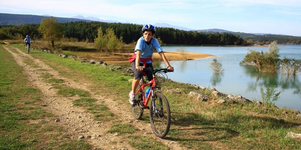 Espace VTT Aude en Pyrénées - Tour du Lac de Montbel - Circuit n°16