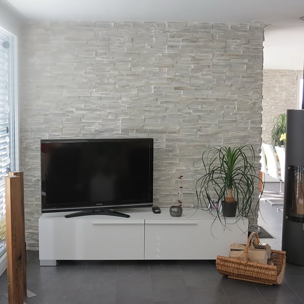 Steinwerke.ch moderne Wandverkleidung - Deko - Design - Wandpaneele, Modern - Elegant - Exklusiv - Steinwandbeleuchtung - Kunststein - Ambiente