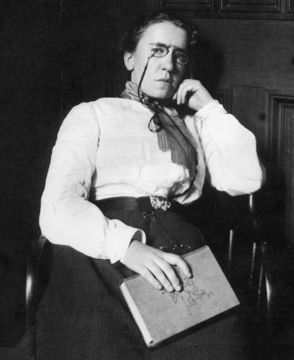 old photo of young Emma Goldman - anarchist