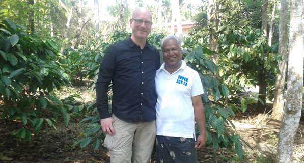 Schwan und Charles Panackal