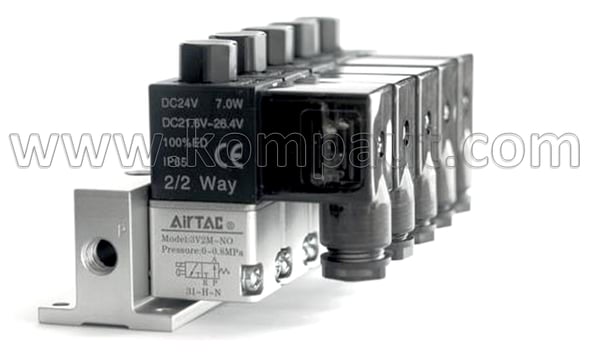 KOMPAUT, elettrovalvole Airtac a comando diretto montate in batteria