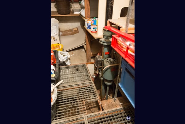 Motor der Heberanlage des Lortzingclubs in Lichtenrade.