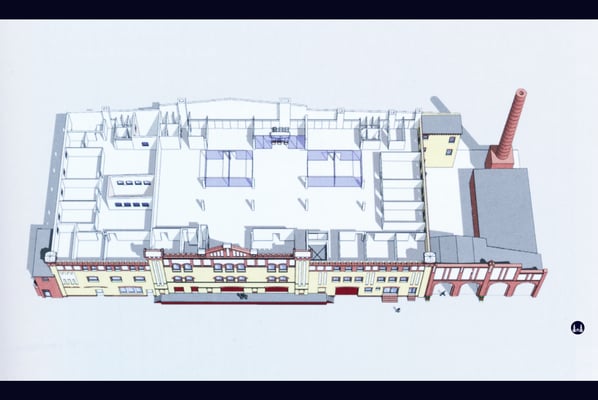 Visualisierung des geplanten Umbaus des Schwankhauses 