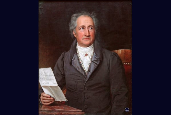 Goethe im Jahr 1828. Gemälde von Joseph Karl Stieler.