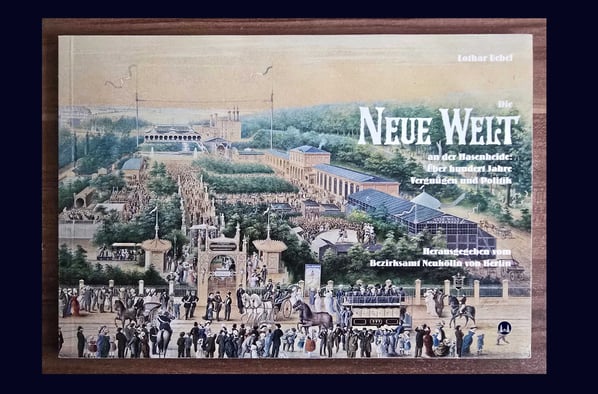 Ein anderes, bekanntes Etablissement in der Hasenheide war "Die Neue Welt" - eine Broschüre, die Lothar Uebel im Auftrag des Bezirksamts Neukölln als Beispiel für den Erhalt von historischer Bausubstanz verfasste.