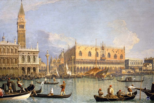 Giovanni Antonio Canal. Venedig am Himmelfahrtstag 1732.