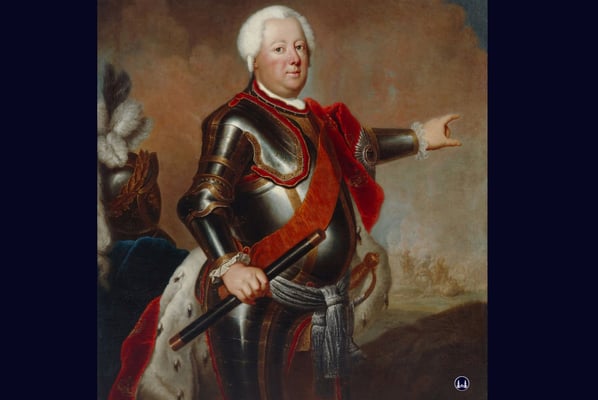 Friedrich Wilhelm I., Gemälde von Antoine Pesne, um 1733. 