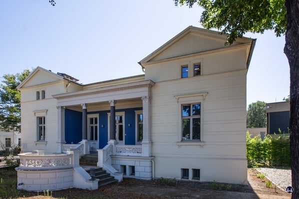 Der ehem. Standort der Jungfernmühle in Potsdam. Für den Bau der Villa Arndt musste die Jungfernmühle nach Rixdorf versetzt werden.