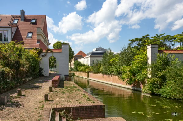 Potsdam. Alter Stadtkanal und Kellertor.