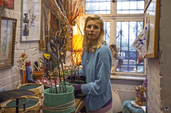 Die Chefin von Blumelina, Frau Overesch.