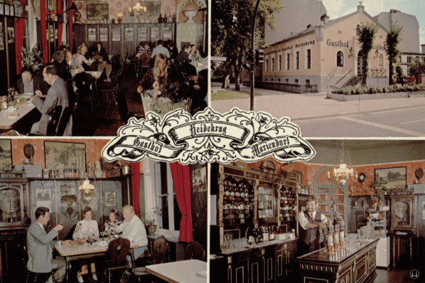 Alter Gutshof Freiberg, Alt-Mariendorf in Berlin. Gastwirtschaft "Heidekrug".