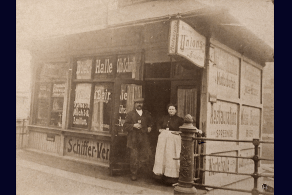 Die alte Bier-Halle an der Waisenbrücke.