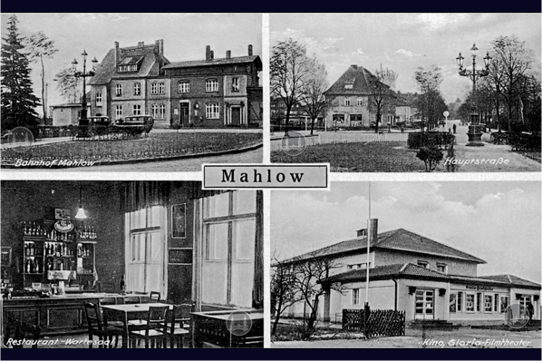 Alter Bahnhof Mahlow. Kino Mahlow.