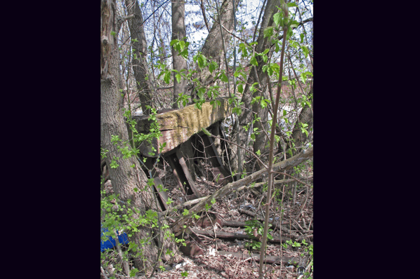 Die Königliche Militär-Eisenbahn. Alter Prellbock der Militäreisenbahn.
