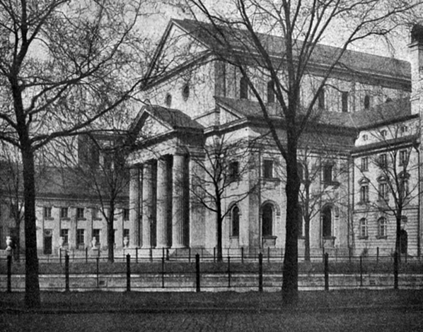 Synagoge Fraenkelufer. Ansicht vor dem zweiten Weltkrieg.